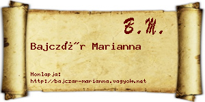 Bajczár Marianna névjegykártya
